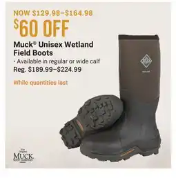 Cabela's Muck Unisex Wetland Field Boots offer