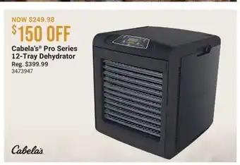 Cabela's Cabela's Pro Series 12-Tray Dehydrator offer
