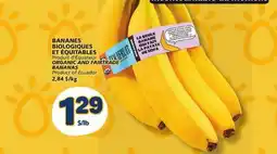 Marché Bonichoix ORGANIC AND FAIRTRADE BANANAS offer
