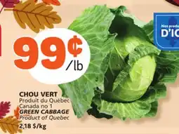 Marché Bonichoix GREEN CABBAGE offer