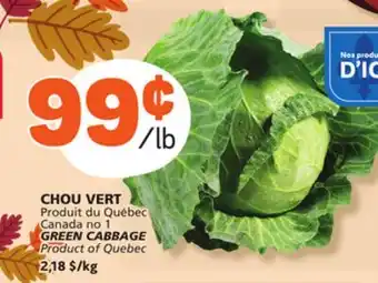 Marché Bonichoix GREEN CABBAGE offer