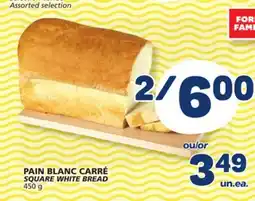 Marché Bonichoix SQUARE WHITE BREAD offer