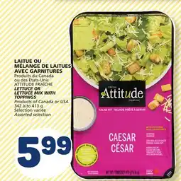 Marché Bonichoix ATTITUDE FRAÎCHE LETTUCE OR LETTUCE MIX WITH TOPPINGS offer