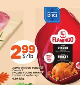 Marché Bonichoix FLAMINGO FROZEN YOUNG TURKEY offer