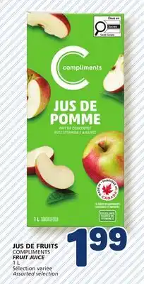Marché Bonichoix COMPLIMENTS FRUIT JUICE offer