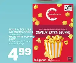 Marché Bonichoix COMPLIMENTS MICROWAVE POPPING MICROWAVE offer