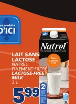 Marché Bonichoix NATREL FINEMENT FILTRÉ LACTOSE-FREE MILK offer