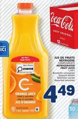 Marché Bonichoix COMPLIMENTS REFRIGERATED REFRIGERATED FRUIT JUICE offer