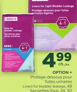 Proxim OPTION + Liners for bladder leakage offer