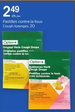 Proxim Option Cough lozenges offer