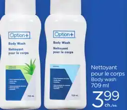 Proxim Option+ Body wash offer