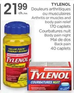 Proxim TYLENOL Arthritis or muscles and body pain relief offer