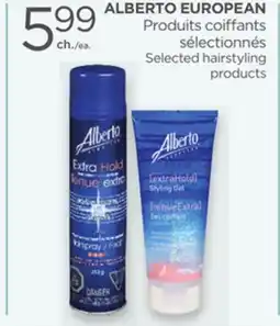 Proxim ALBERTO EUROPEAN Selected hairstyling products offer