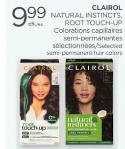 Proxim CLAIROL NATURAL INSTINCTS, ROOT TOUCH-UP Selected semi-permanent hair colors offer
