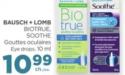 Proxim BAUSCH + LOMB BIOTRUE, SOOTHE Eye drops offer