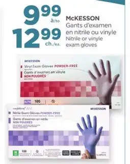 Proxim McKESSON Nitrile or vinyle exam gloves offer
