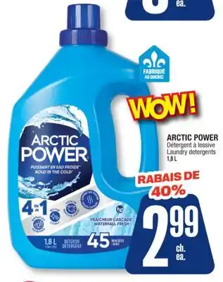 Jean Coutu ARCTIC POWER Laundry detergents offer