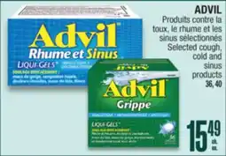 Jean Coutu ADVIL Selected cough, cold and sinus products offer