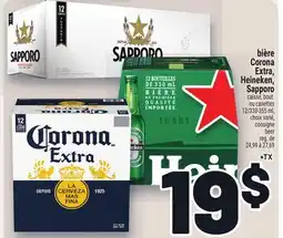 Metro BIÈRE CORONA EXTRA, HEINEKEN, SAPPORO | BEER offer