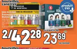 Metro BIÈRE ARCHIBALD, BRASSEUR DE MONTRÉAL offer