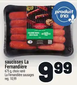 Metro SAUCISSES LA FERNANDIÈRE | LA FERNANDIÈRE SAUSAGES offer