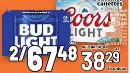 Metro BIÈRE LABATT BUD LIGHT,MOLSON COORS LIGHT offer