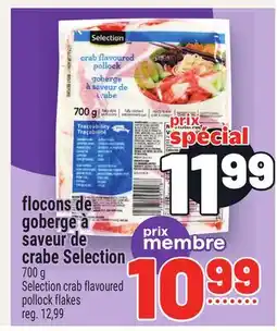 Metro FLOCONS DE GOBERGE À SAVEUR DE CRABE SELECTION | SELECTION CRAB FLAVOURED POLLOCK FLAKES offer