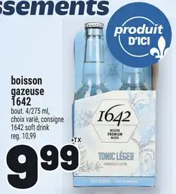 Metro BOISSON GAZEUSE 1642 | 1642 SOFT DRINK offer