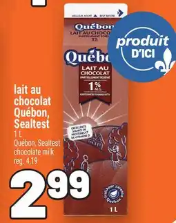Metro LAIT AU CHOCOLAT QUÉBON, SEALTEST | QUÉBON, SEALTEST CHOCOLATE MILK offer