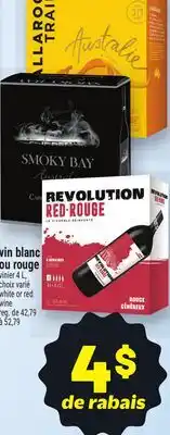 Metro VIN BLANC OU ROUGE | WHITE OR RED WINE offer