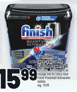 Metro PASTILLES LAVE-VAISSELLE FINISH POWERBALL | FINISH POWERBALL DISHWASHER TABLETS offer