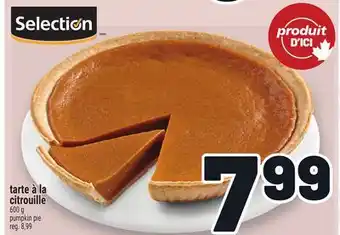 Metro TARTE À LA CITROUILLE SELECTION | SELECTION PUMPKIN PIE offer