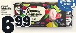 Metro YOGOURT IRRÉSISTIBLE | IRRÉSISTIBLE YOGURT offer