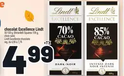 Metro CHOCOLAT EXCELLENCE LINDT | LINDT EXCELLENCE CHOCOLATE offer