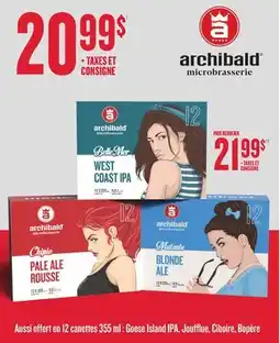 Metro AUSSI OFFERT EN 12 CANETTES 355 ML : GOOSE ISLAND IPA, JOUFFLUE, CIBOIRE, BOPÈRE offer