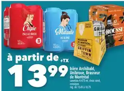 Marche Ami BIÈRE ARCHIBALD, UNIBROUE, BRASSEUR DE MONTRÉAL offer