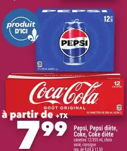 Marche Ami PEPSI, PEPSI DIÈTE, COKE, COKE DIÈTE offer
