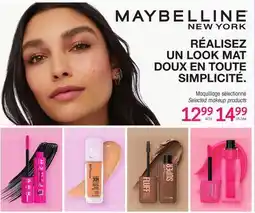 Uniprix MAYBELLINE NEW YORK Maquillage sélectionné / Selected makeup products offer