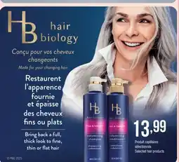 Jean Coutu Hair Biology Selected hair products offer