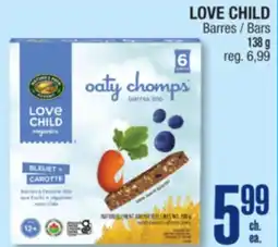 Jean Coutu LOVE CHILD Bars offer