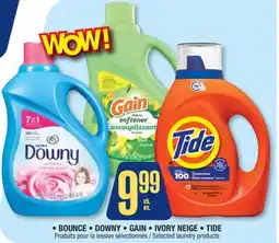 Jean Coutu BOUNCE, DOWNY, GAIN, IVORY NEIGE, TIDE Selected laundry products offer