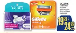 Jean Coutu GILLETTE Selected blade cartridges offer