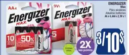 Jean Coutu ENERGIZER Max Alkaline batteries offer