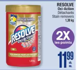 Jean Coutu RESOLVE Oxi-Action Stain removers offer