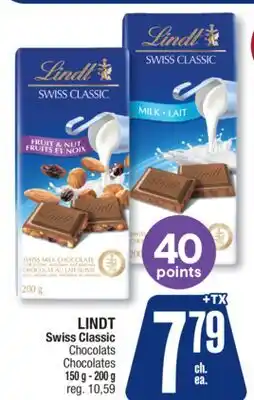 Jean Coutu LINDT Swiss Classic Chocolats offer