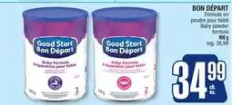 Jean Coutu BON DÉPART Baby powder formula offer