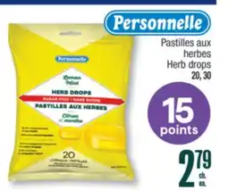 Jean Coutu PERSONNELLE Herb drops offer
