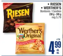 Jean Coutu RIESEN, WERTHER'S Candies offer