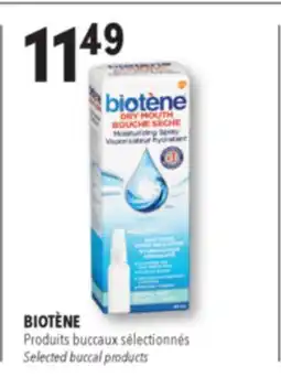 Familiprix BIOTÈNE, Selected buccal products offer