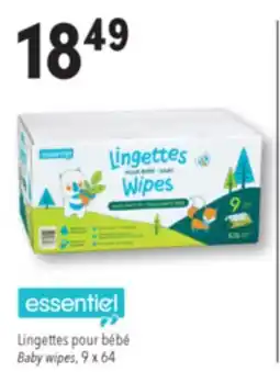 Familiprix Essentiel, Lingettes Baby wipes, 9x 64 offer